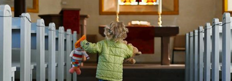 Banner kleine Leute Gottesdienst