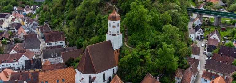 St. Barbara auf der Vogelperspektive