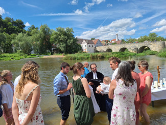 Tauffest am Wörnitzstrand