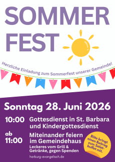 Sommerfest Plakat
