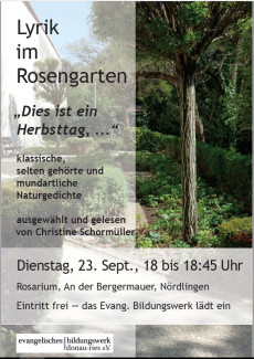 Lyrik im Rosengarten