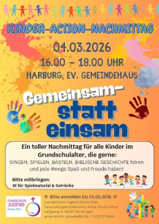 Plakat Kinder Action Nachmittag