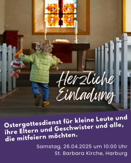 Plakat kleine Leute Gottesdienst